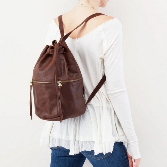 HOBO Handbags - Hobo International Phoenix Clove Leather Backpack Purse Bag
